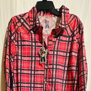 L Fat Rat floral studded Duster